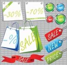 free vector Promotional sale tag vector