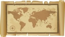free vector Old and classic world map