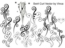 free vector Swirl Curly Vector