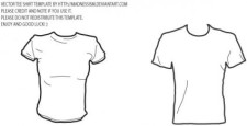 free vector Vector T-shirt template