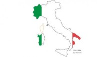 free vector Italy map