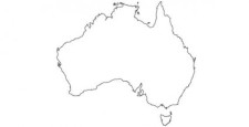 free vector Australia map
