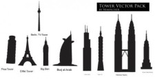 free vector Tower vector pack