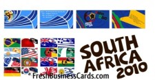 free vector World Cup Vector Business Cards