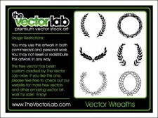 free vector 
								Vector Wreaths							