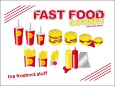 free vector 
								Fast Food Goodies							