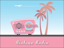 free vector 
								Vintage Radio							