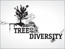 free vector 
								Tree of Diversity							