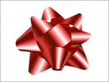 free vector 
								Big Red Bow							