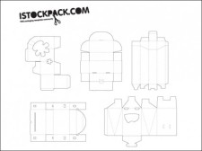 free vector 
								Packaging Templates							