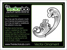 free vector 
								Flourish Engraving							