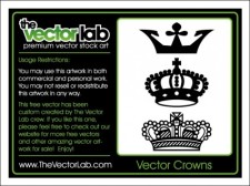 free vector 
								Vector Crowns							