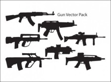 free vector 
								Gun Vector Pack							