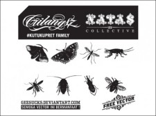 free vector 
								Free Insect Vectors							