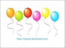 free vector 
								Balloons							
