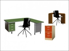 free vector 
								Office Furniture							