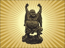 free vector 
								Chinese Buddha							