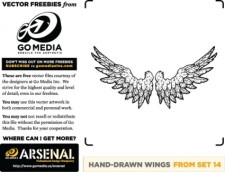 free vector Hand Drawn Wings