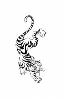 free vector FREE TATTOO STYLE VECTOR TIGER