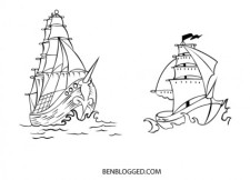 free vector FREE VECTOR PIRATE SHIPS