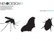 free vector Hairy Insects
