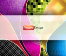 free vector Dynamic flow line background 01 vector
