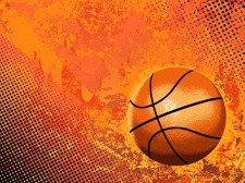 free vector Cool basketball and background elements vector