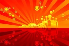 free vector Red theme vector background