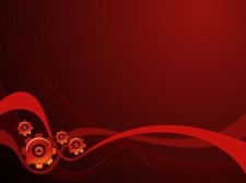 free vector Dynamic lines of the red background and gear