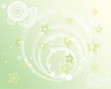 free vector Green Stars Background Vector