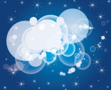 free vector Blue Bokeh Free Vector Background