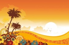 free vector Tropical Background