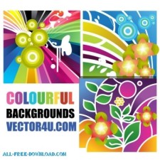 free vector Colourful backgrounds