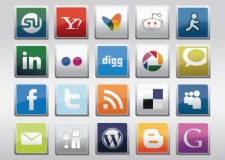free vector Free Social Media Vector Icons