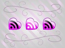 free vector Love RSS Feed Vector Icons