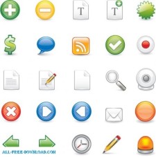 free vector 25 scalable Illustrator format icons