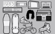 free vector 1985 ? A Free Vector Pack of 80s Icons