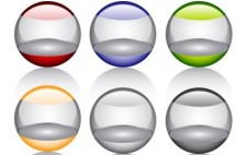free vector Free Glossy orbs Vector Icon