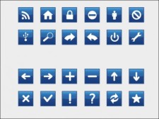 free vector Blue Icons
