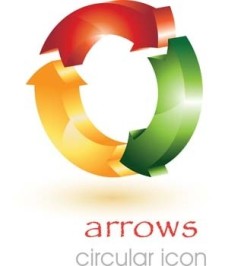 free vector 3d circular arrow vector icons, 3d arrow vector, arrow vector ai, arrow vector illustrator