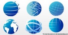 free vector Images - Globe icon set