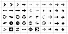 free vector Arrow icons vector