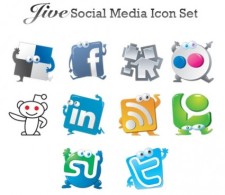 free vector Jive social media vector icon set