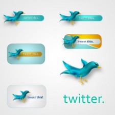 free vector Twitter Icons .PSD