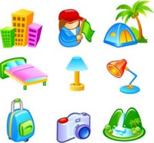 free vector Free Vector Travel Icons