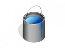 free vector 
								Paint Bucket							