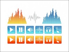 free vector 
								Sound Icons							