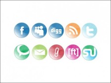 free vector 
								Web 2.0 Icons							