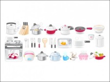 free vector 
								Kitchen Icons							