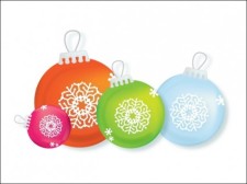 free vector 
								Christmas Ornaments							